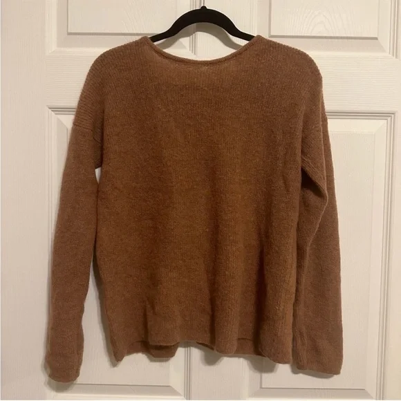 Sezane Gaspard Mohair Cardigan in Camel - Picture 4 of 8